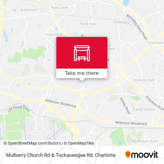 Mulberry Church Rd & Tuckaseegee Rd map