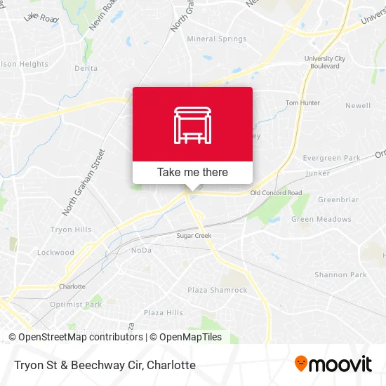 Mapa de Tryon St & Beechway Cir