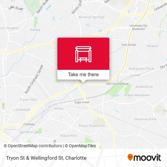 Mapa de Tryon St & Wellingford St