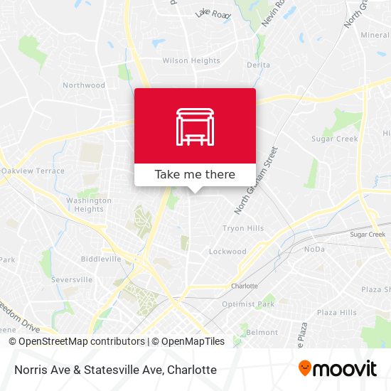 Norris Ave & Statesville Ave map