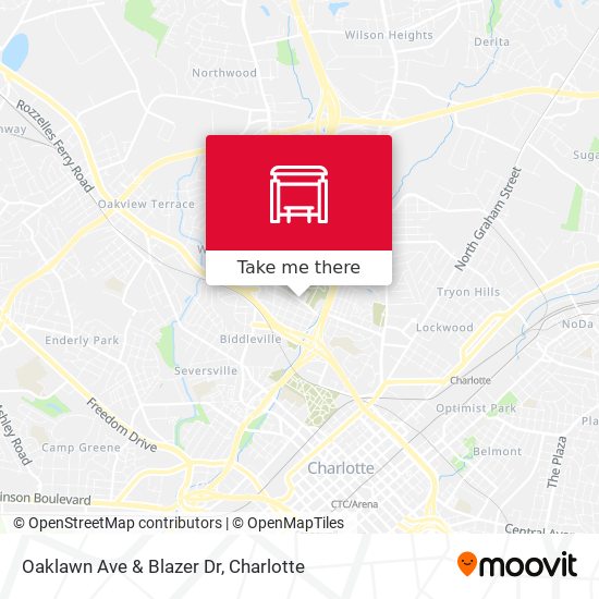 Oaklawn Ave & Blazer Dr map