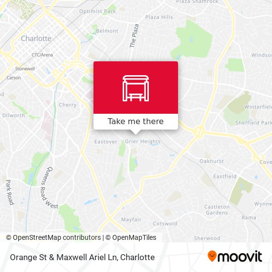 Mapa de Orange St & Maxwell Ariel Ln