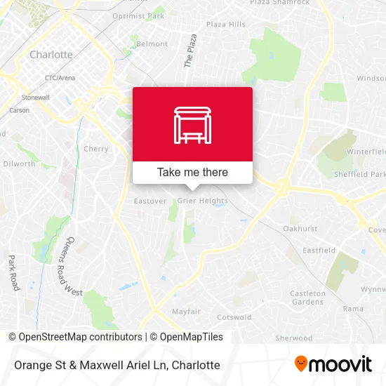 Mapa de Orange St & Maxwell Ariel Ln