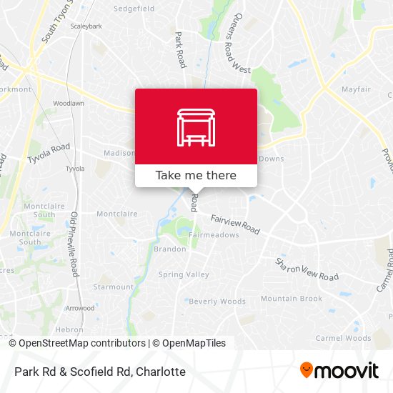 Park Rd & Scofield Rd map