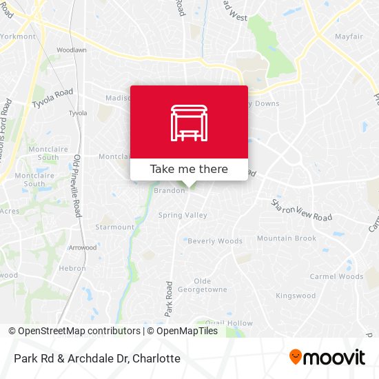 Park Rd & Archdale Dr map