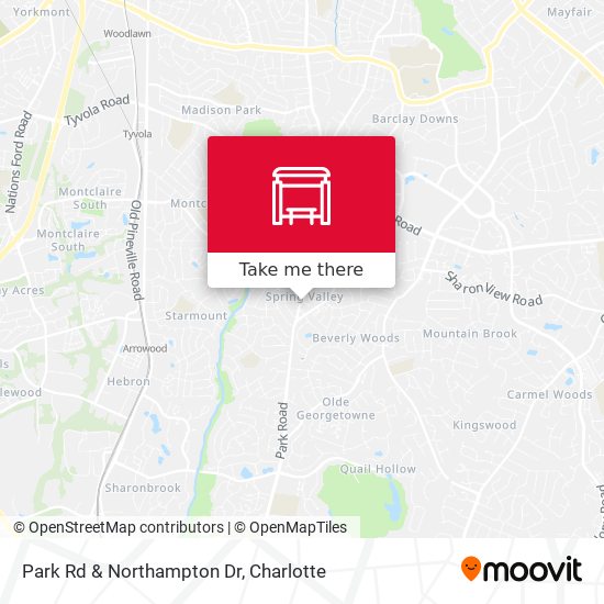 Park Rd & Northampton Dr map