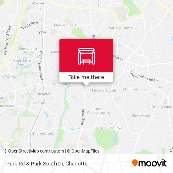 Park Rd & Park South Dr map