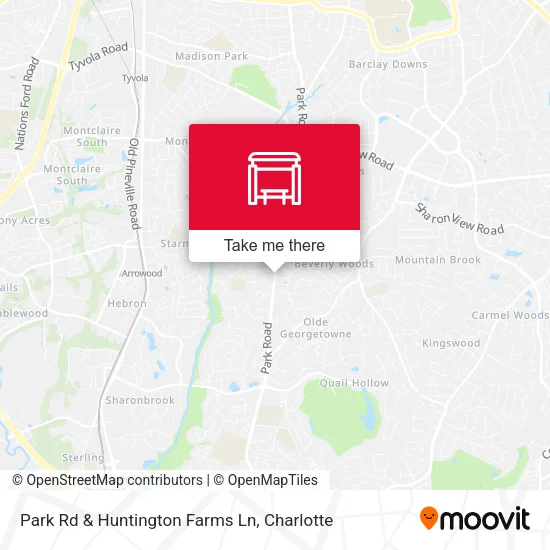 Mapa de Park Rd & Huntington Farms Ln