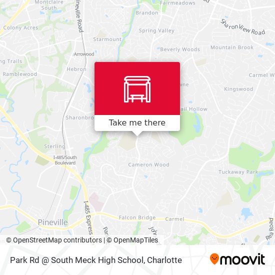 Park Rd @ South Meck High School map