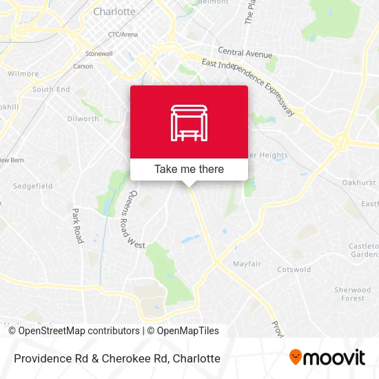 Mapa de Providence Rd & Cherokee Rd