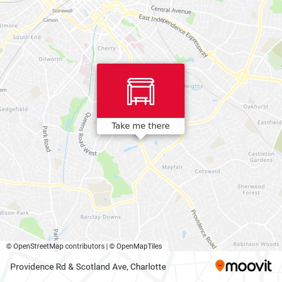 Providence Rd & Scotland Ave map