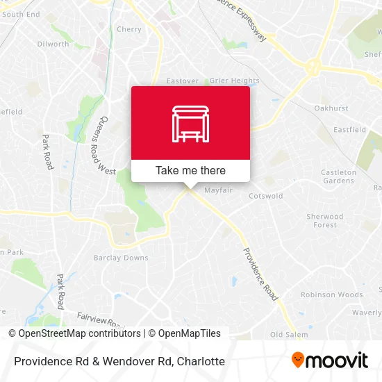 Mapa de Providence Rd & Wendover Rd