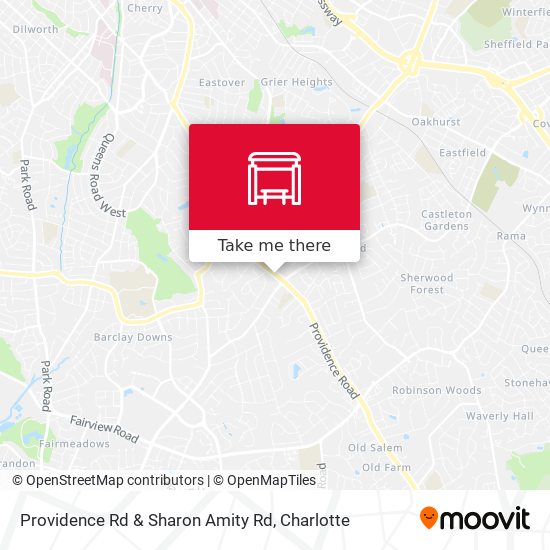 Providence Rd & Sharon Amity Rd map