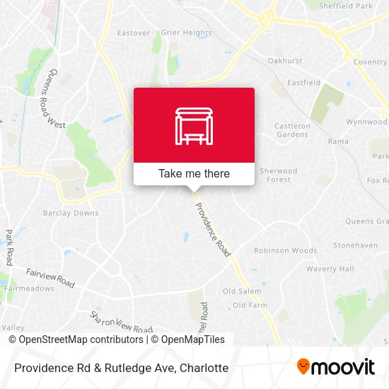 Mapa de Providence Rd & Rutledge Ave