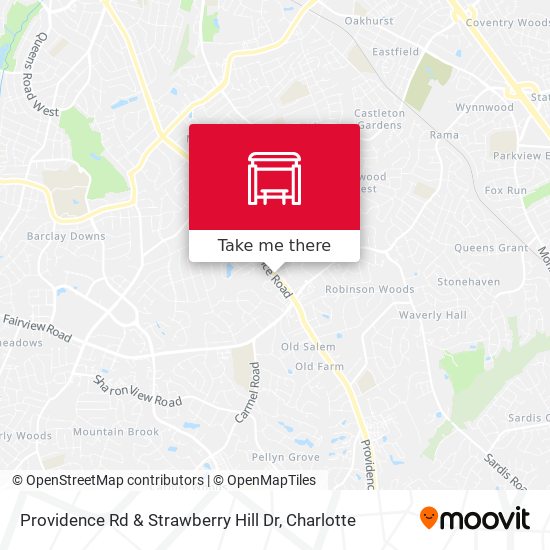 Providence Rd & Strawberry Hill Dr map