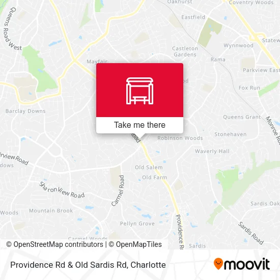Mapa de Providence Rd & Old Sardis Rd