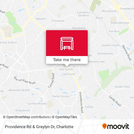 Providence Rd & Greylyn Dr map