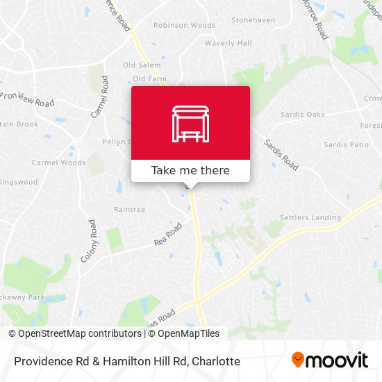 Providence Rd & Hamilton Hill Rd map