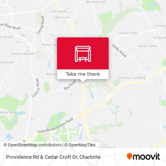Providence Rd & Cedar Croft Dr map