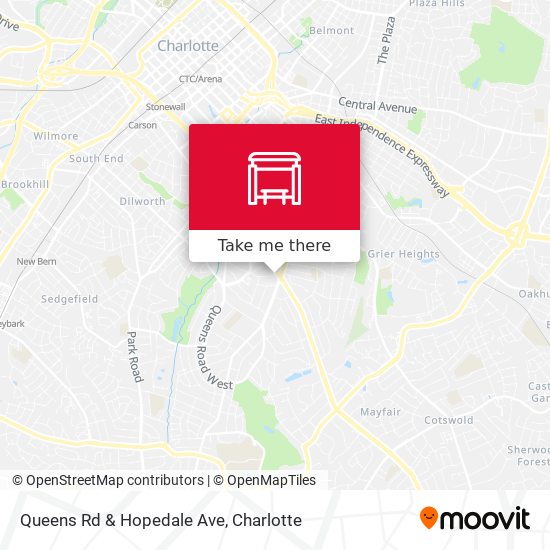 Queens Rd & Hopedale Ave map