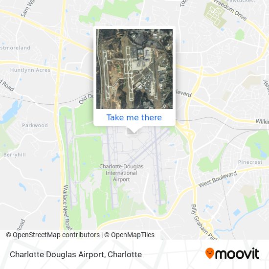 Charlotte Douglas Airport map