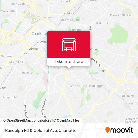 Randolph Rd & Colonial Ave map