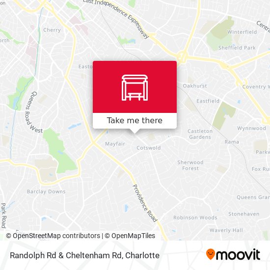 Randolph Rd & Cheltenham Rd map
