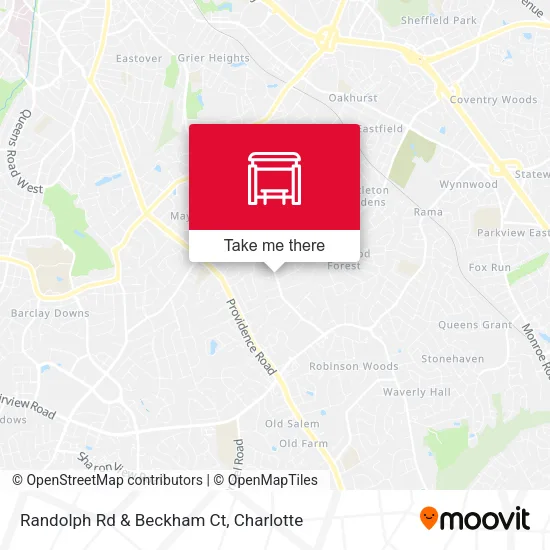 Mapa de Randolph Rd & Beckham Ct