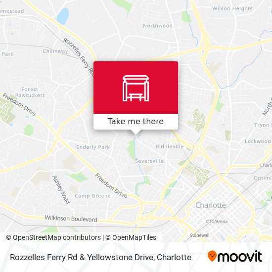 Rozzelles Ferry Rd & Yellowstone Drive map