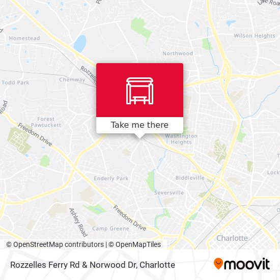 Rozzelles Ferry Rd & Norwood Dr map