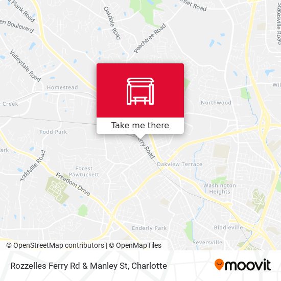 Rozzelles Ferry Rd & Manley St map