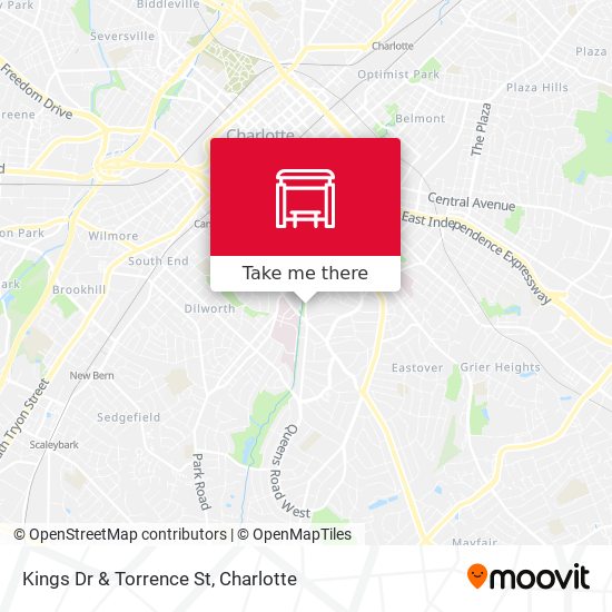 Kings Dr & Torrence St map