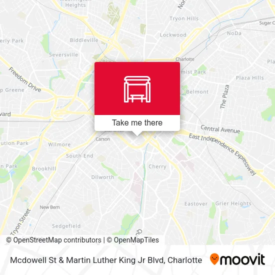 Mapa de Mcdowell St & Martin Luther King Jr Blvd