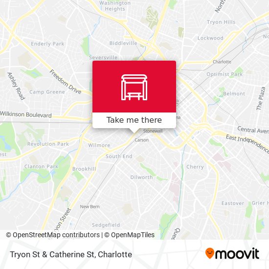 Tryon St & Catherine St map