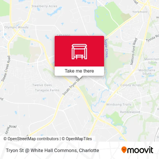 Mapa de Tryon St @ White Hall Commons