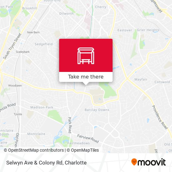 Selwyn Ave & Colony Rd map