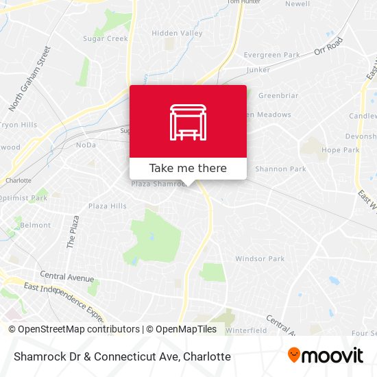 Shamrock Dr & Connecticut Ave map