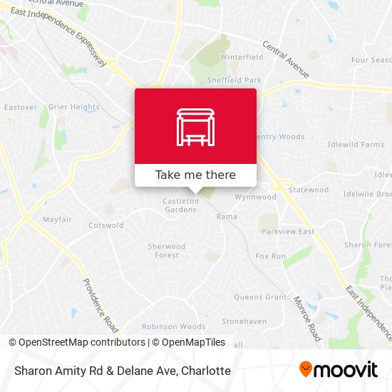 Mapa de Sharon Amity Rd & Delane Ave