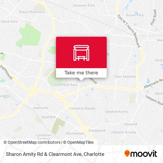 Mapa de Sharon Amity Rd & Clearmont Ave