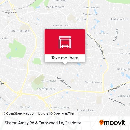 Sharon Amity Rd & Tarrywood Ln map