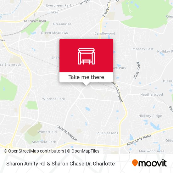 Mapa de Sharon Amity Rd & Sharon Chase Dr