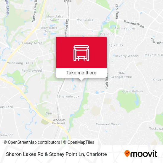 Mapa de Sharon Lakes Rd & Stoney Point Ln