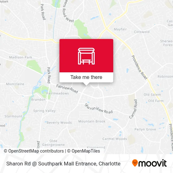 Mapa de Sharon Rd @ Southpark Mall Entrance
