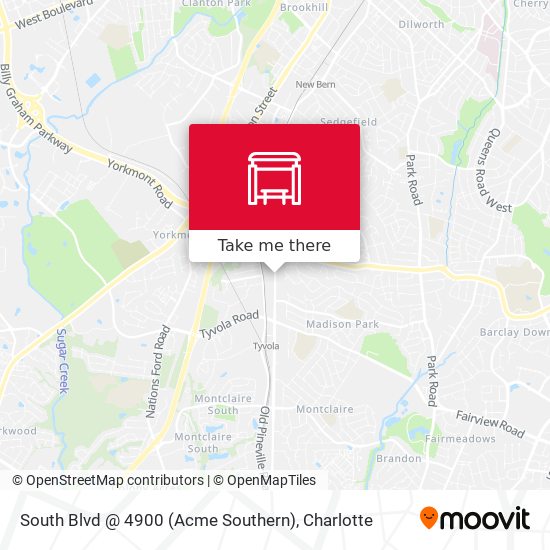 South Blvd @ 4900 (Acme Southern) map