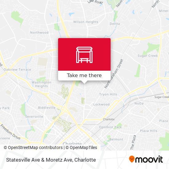 Statesville Ave & Moretz Ave map