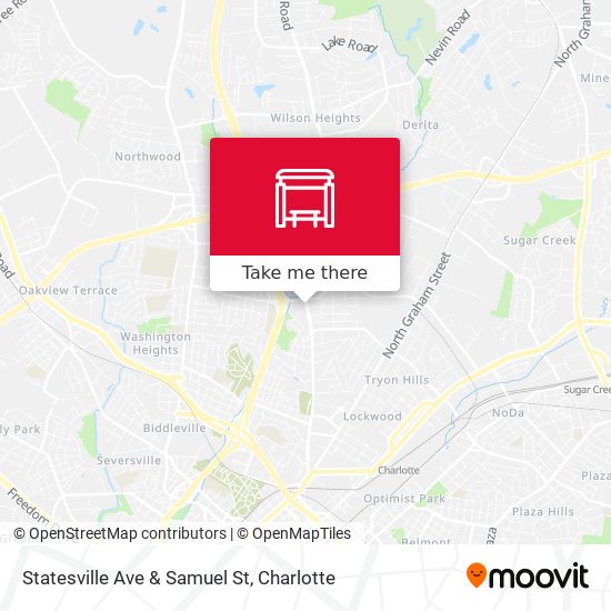 Statesville Ave & Samuel St map