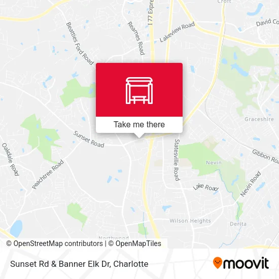 Mapa de Sunset Rd & Banner Elk Dr