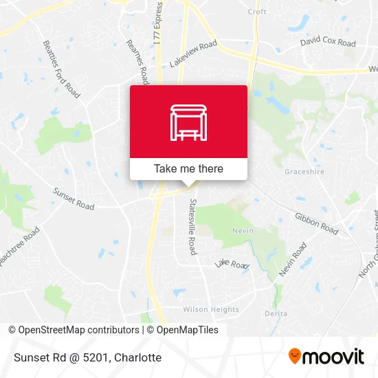 Sunset Rd @ 5201 map