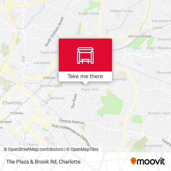 The Plaza & Brook Rd map