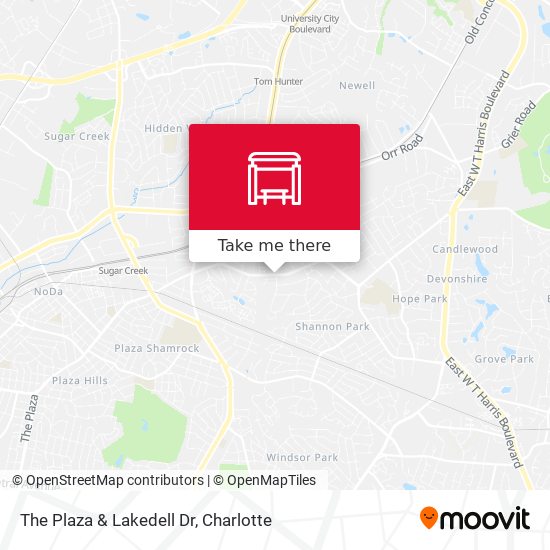 The Plaza & Lakedell Dr map